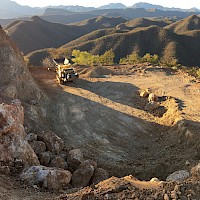 Mining activity at Nicho Norte